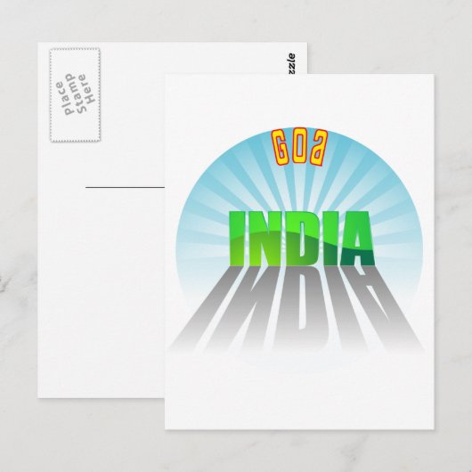 Carte Postale Goa (Devant / Derrière)