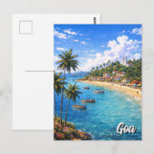 Carte Postale Goa Inde (Devant / Derrière)