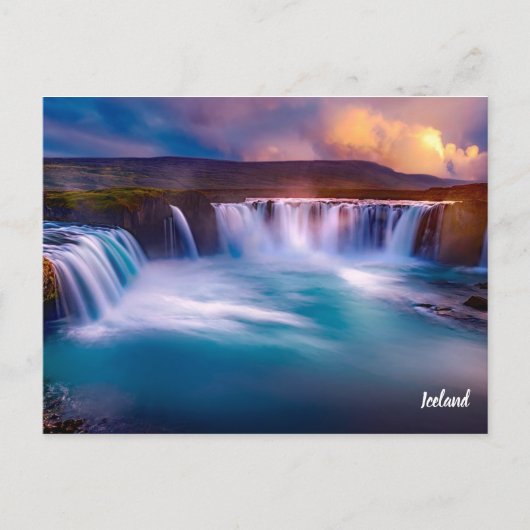 Carte postale Goafoss Islande Waterfall (Devant)