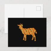 Carte Postale Goat Easy Halloween (Devant / Derrière)