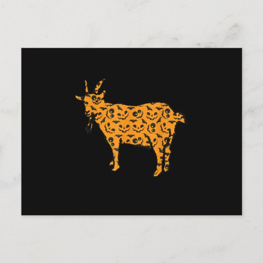 Carte Postale Goat Easy Halloween (Devant)