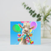 Carte Postale Goat with Party Blowers (Debout devant)
