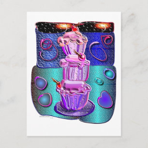 Carte Postale gobelets fantaisie 1