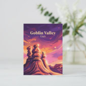 Carte Postale Goblin Valley Utah (Debout devant)