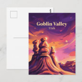 Carte Postale Goblin Valley Utah (Devant / Derrière)
