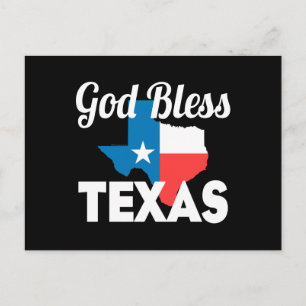 Carte Postale God Bless Texas