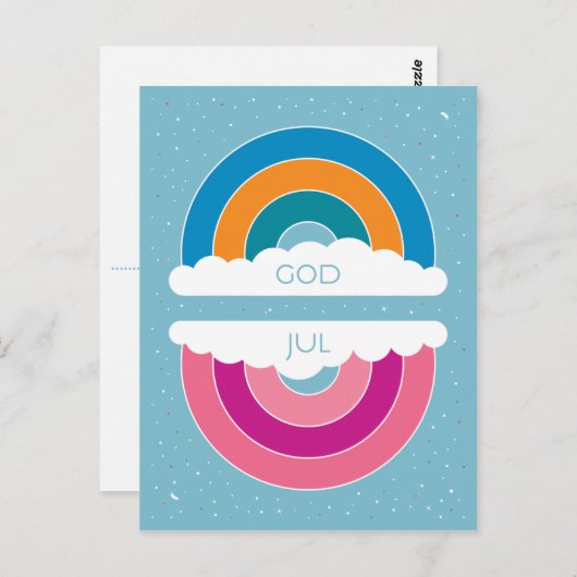 Carte Postale God Jul (Devant / Derrière)