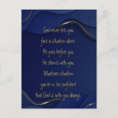 Carte Postale God With You Always Never Alone Inspirational (Devant)