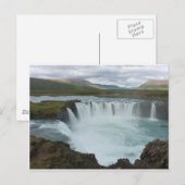Carte Postale Godafoss d'Islande (Devant / Derrière)