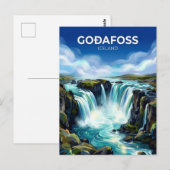 Carte Postale Goðafoss Islande (Devant / Derrière)