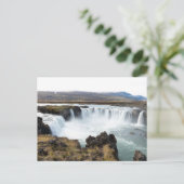 Carte Postale Godafoss, Islande (Debout devant)