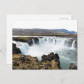 Carte Postale Godafoss, Islande (Devant / Derrière)