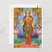 Carte Postale goddes laxshmi (Devant / Derrière)