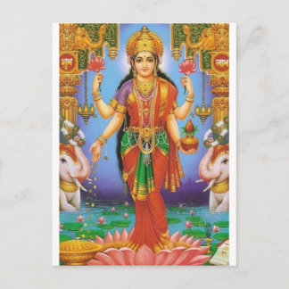 Carte Postale goddes laxshmi