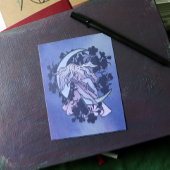 Carte Postale Goddess de lune violette Wiccan Triple Moon Symbol