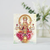 CARTE POSTALE GODDESS LAKSHMI (Debout devant)