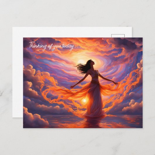 Carte Postale Goddess of the Sky Creating Light (Devant / Derrière)