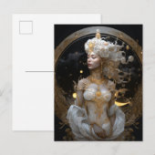 Carte postale Goddess Queen Imaginaire Art (Devant / Derrière)