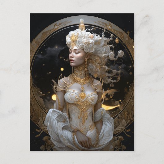 Carte postale Goddess Queen Imaginaire Art (Devant)
