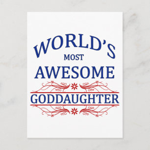 Carte Postale Godgirl la plus géniale du monde