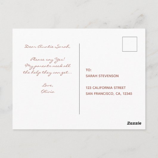Carte Postale Godmère Proposition Rose Or blanc ovale Script (Dos)
