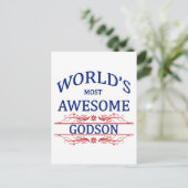 Carte Postale Godson le plus génial du monde (Debout devant)