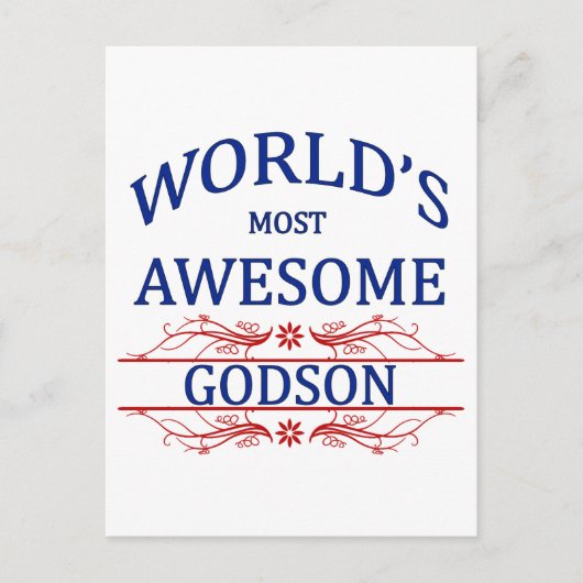 Carte Postale Godson le plus génial du monde (Devant)