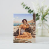 Carte Postale Godward - Avec Violets Wreathed et Robe de Saffro (Debout devant)