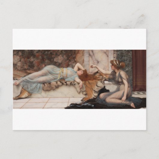 Carte Postale Godward - Mischief and Repose (Devant)
