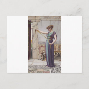 Carte Postale Godward - Une Dame Pompéienne