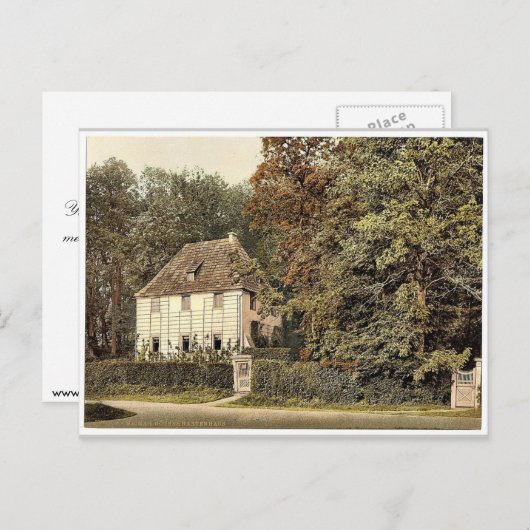 Carte Postale Goethe's House, Weimar, Thuringe, Allemagne classi (Devant / Derrière)
