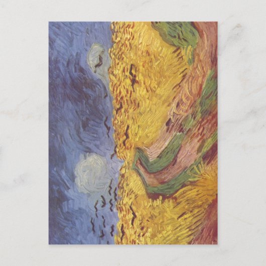 Carte Postale Gogh, Vincent van Getreidefeld mit den Raben 1890 (Devant)
