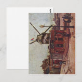 Carte Postale Gogh, Vincent van Le Moulin de La Galette 1886 Tec (Devant / Derrière)