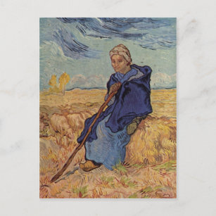 Carte Postale Gogh, Vincent Willem van Der Hirtin 1889 Technique