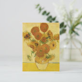 Carte Postale Gogh, Vincent Willem van Stilleben mit Sonnenblume (Debout devant)
