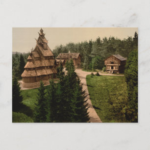 Carte Postale Gol Stave Church, Oslo, Norvège