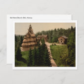 Carte Postale Gol Stave Church, Oslo, Norvège (Devant / Derrière)