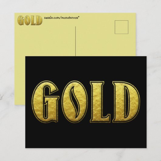 Carte postale Gold (Devant / Derrière)