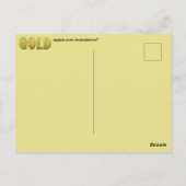Carte postale Gold (Dos)