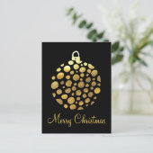 Carte Postale Gold bauble (Debout devant)