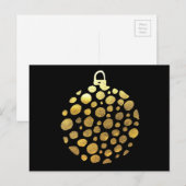Carte Postale Gold bauble (Devant / Derrière)