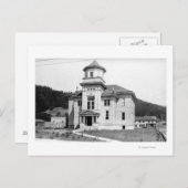 Carte Postale Gold Beach, Oregon Vue sur le Palais de justice Ph (Devant / Derrière)