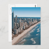 Carte Postale Gold Coast Australia Aerial View (Devant / Derrière)