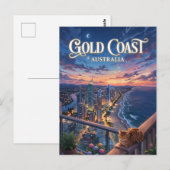 Carte Postale Gold Coast Australie (Devant / Derrière)