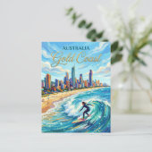 Carte Postale Gold Coast Australie (Debout devant)