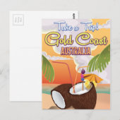 Carte Postale Gold Coast, Australie affiche de voyage (Devant / Derrière)