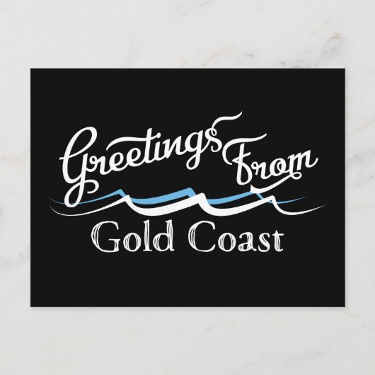 Carte Postale Gold Coast Water Waves (Devant)