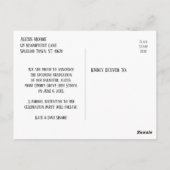 Carte Postale Gold Confetti Green Graduation Enregistrer la date (Dos)