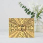 Carte Postale Gold damask (Debout devant)