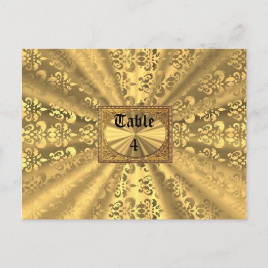 Carte Postale Gold damask (Devant)